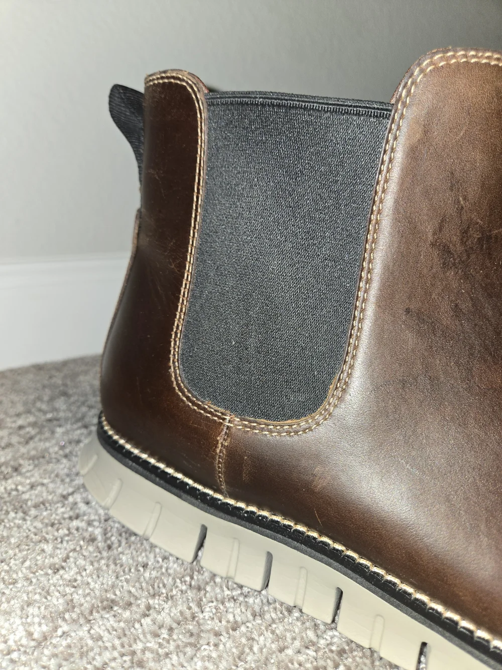 Cole Haan Brown Leather Chukka Chelsea Boots